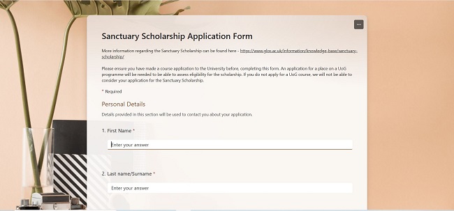 Online Application Form